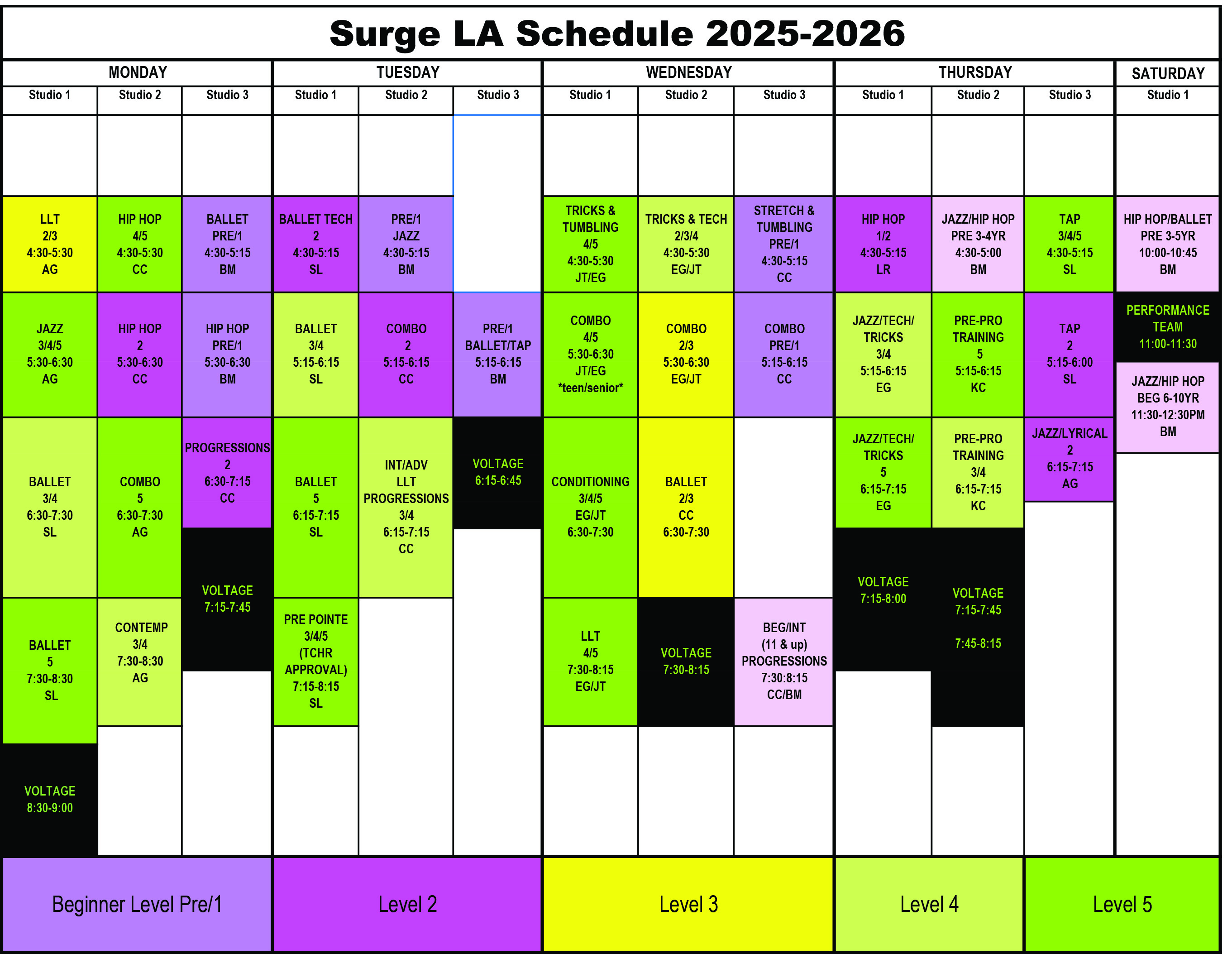 SCHEDULE 2025-2026 FINAL - Minus Voltage Team Names.xlsx